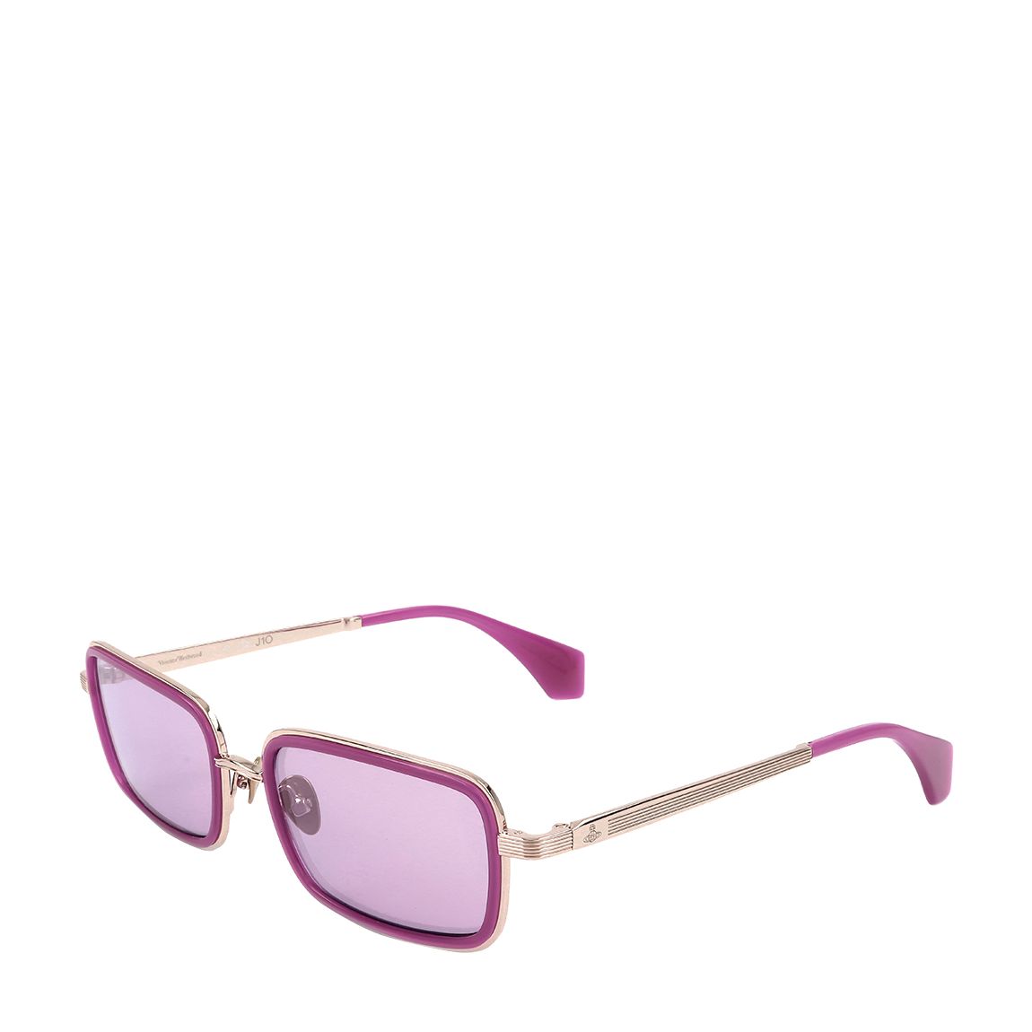 Pink Gold Rectangle Sunglasses 55mm main product photo