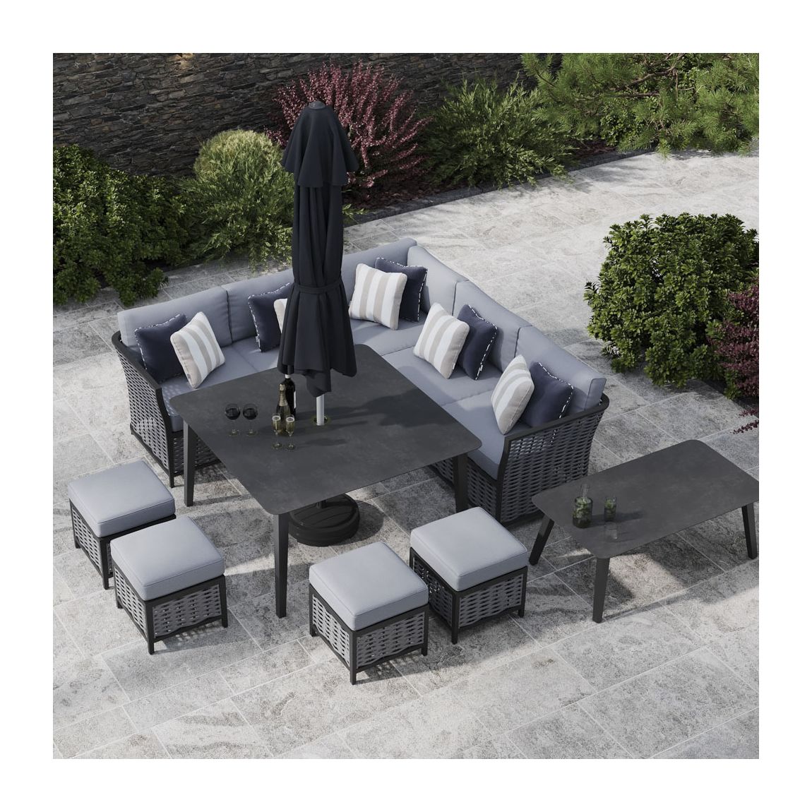 Talia 1D - Corner Sofa with Dining Table main product photo