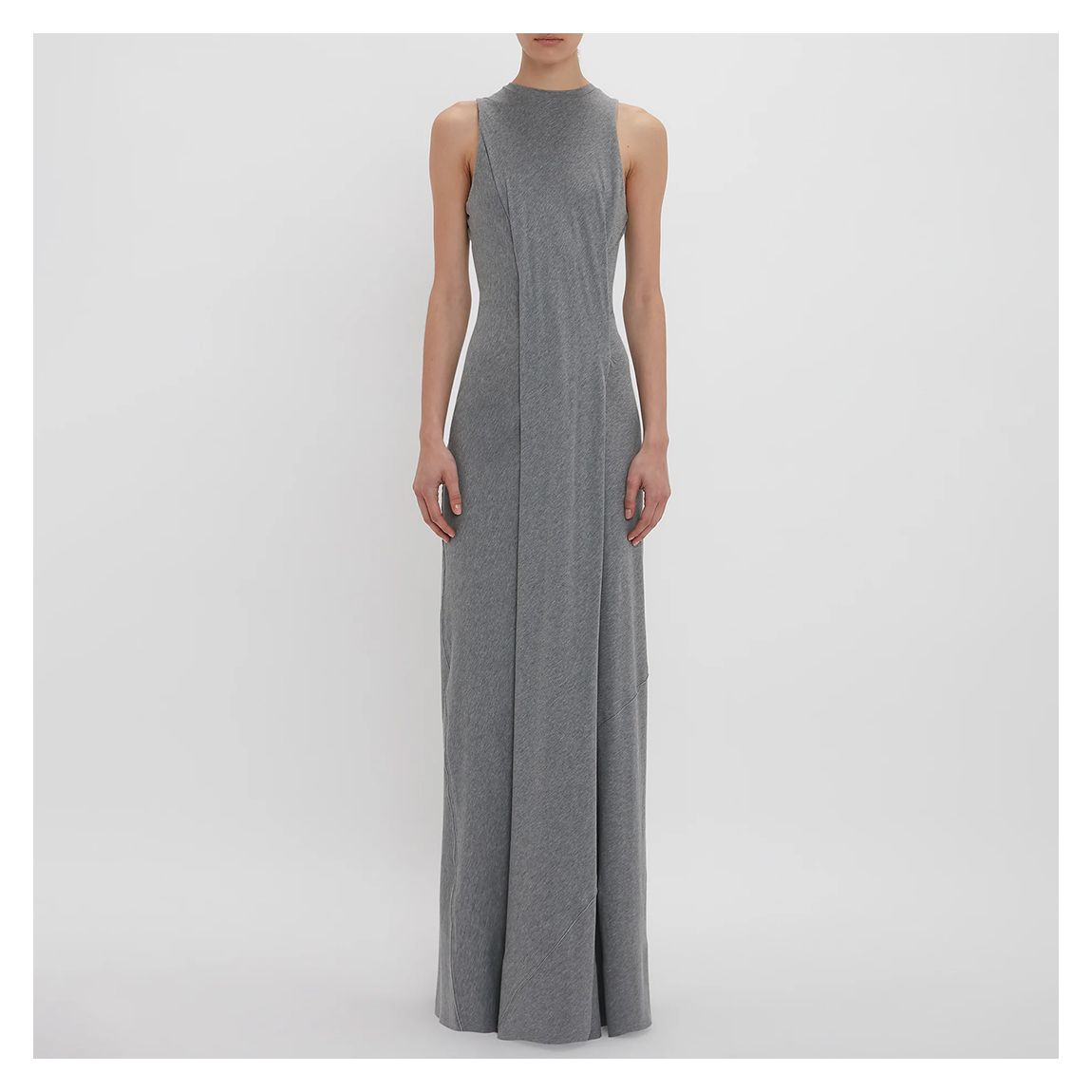 Slate Pleated Drape Maxi Dress main product photo