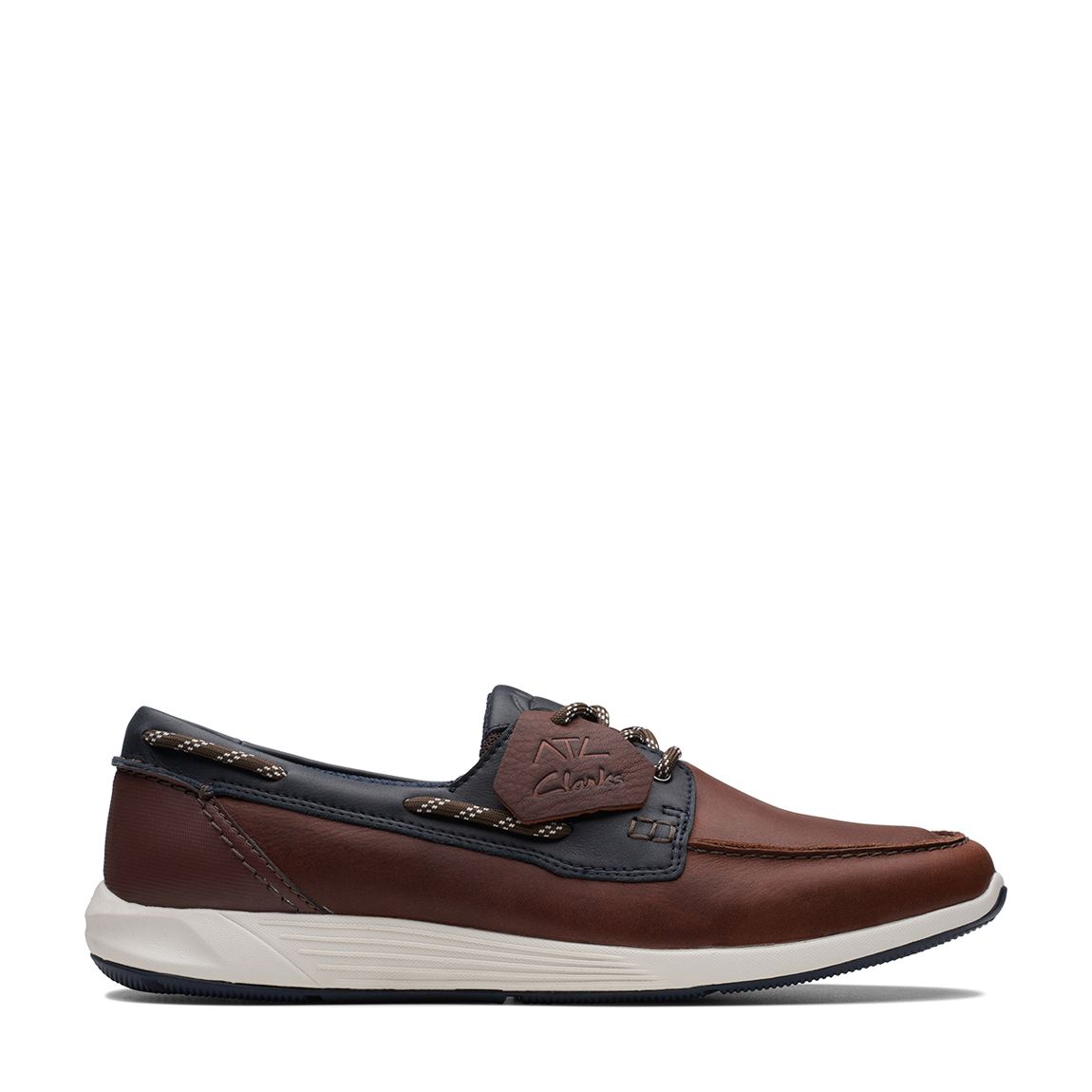 Men's Navy/Tan ATL Sail Go Boat Shoes main product photo