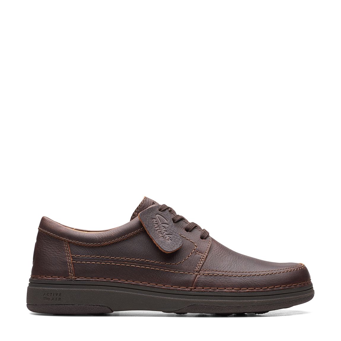 Dark Brown Nature 5 Lo Leather Wide Casual Shoes main product photo