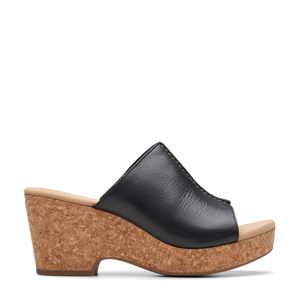 Black Giselle Orchid Leather Heeled Sandals main product photo