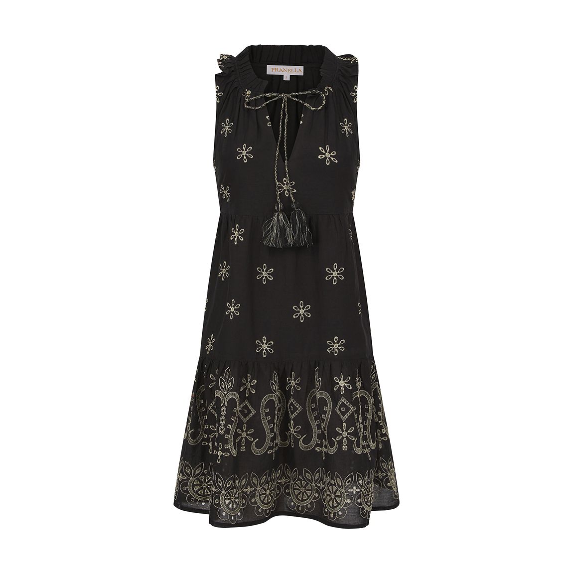 Belle Dress Black-Gold main product photo