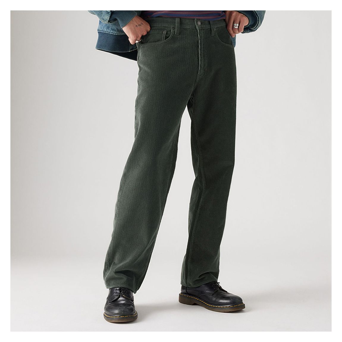 Black 568® Corduroy Straight Leg Jeans main product photo