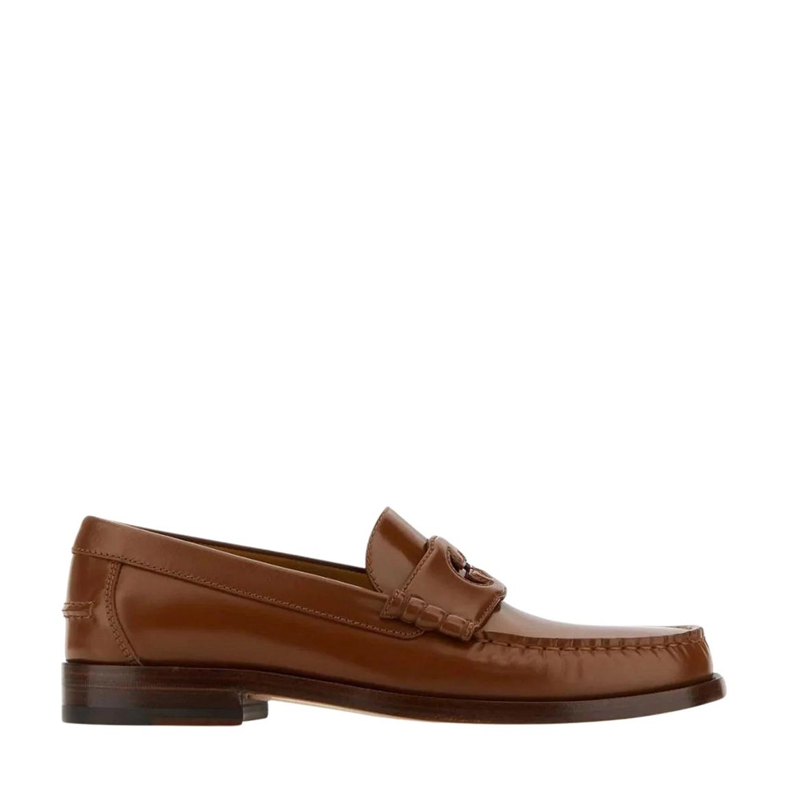 Women's Brown Interlocking G Loafer main product photo