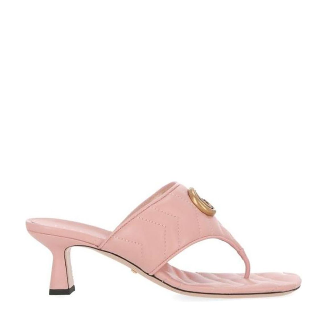 Women's Pink Double G Thong Heeled Sandal main product photo