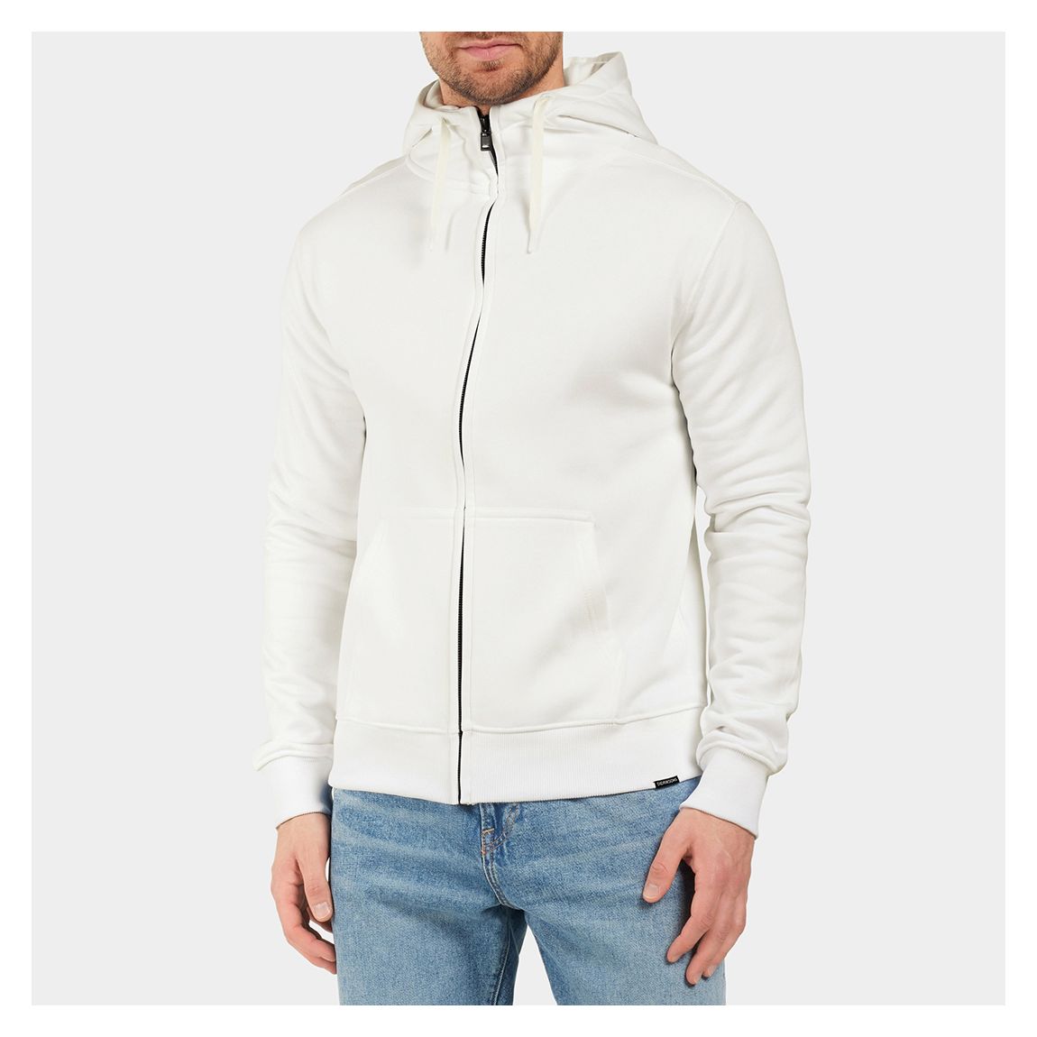 White Ven Full Zip Hoodie main product photo