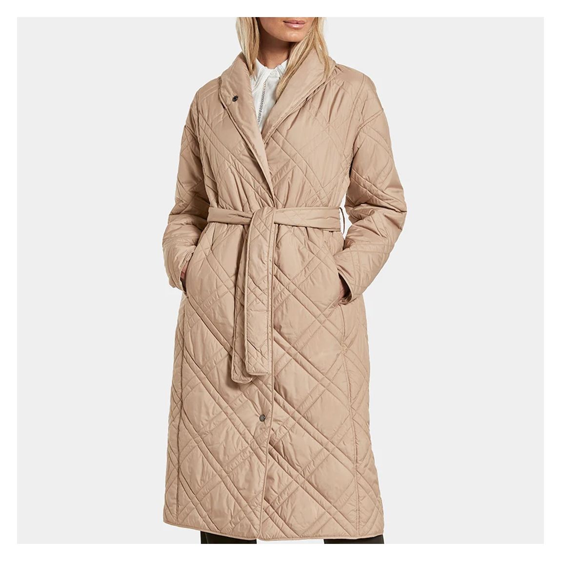 Beige Freja Oversized Long Coat main product photo