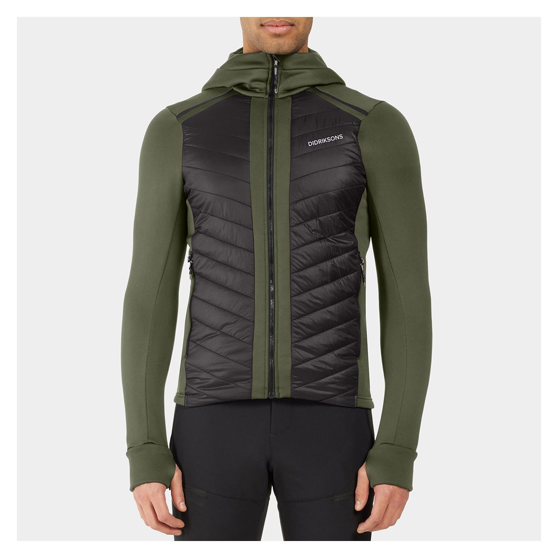 Forest Green Zuko Full Zip Hybrid Jacket main product photo