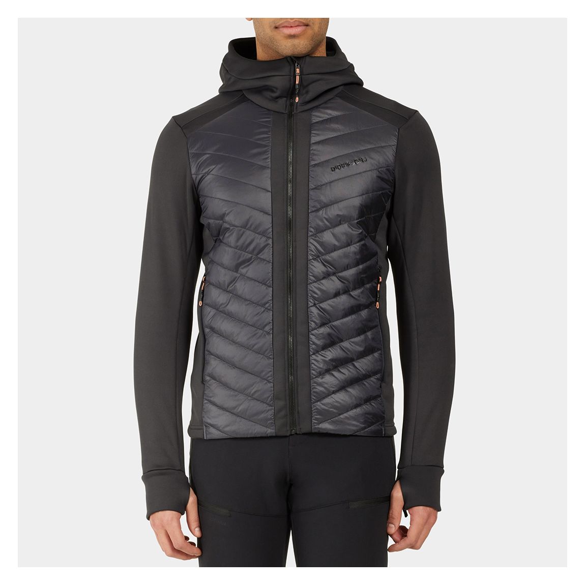 Black Zuko Full Zip Hybrid Jacket main product photo