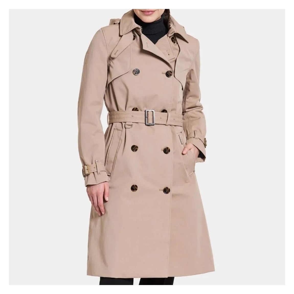 Beige Desire Trench Parka main product photo