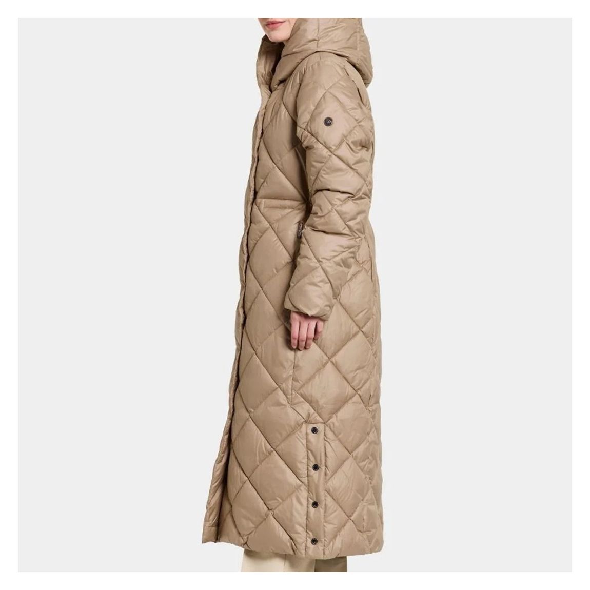 Beige Saga Long Padded Coat main product photo