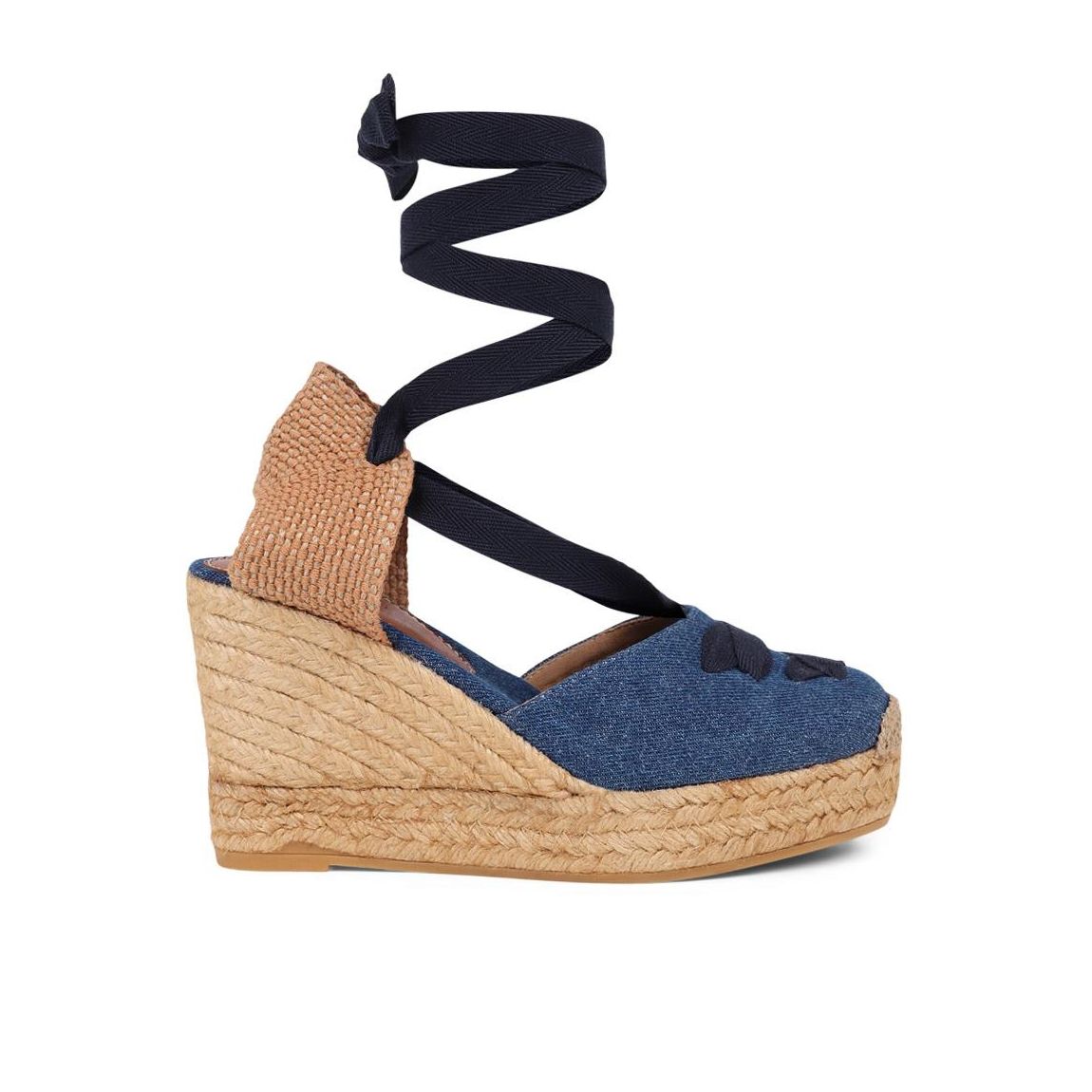 Denim Rosabelle Wedge Espadrilles main product photo