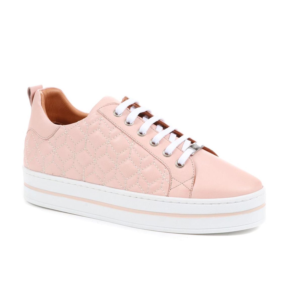 Nude Alexandrite Leather Trainers main product photo