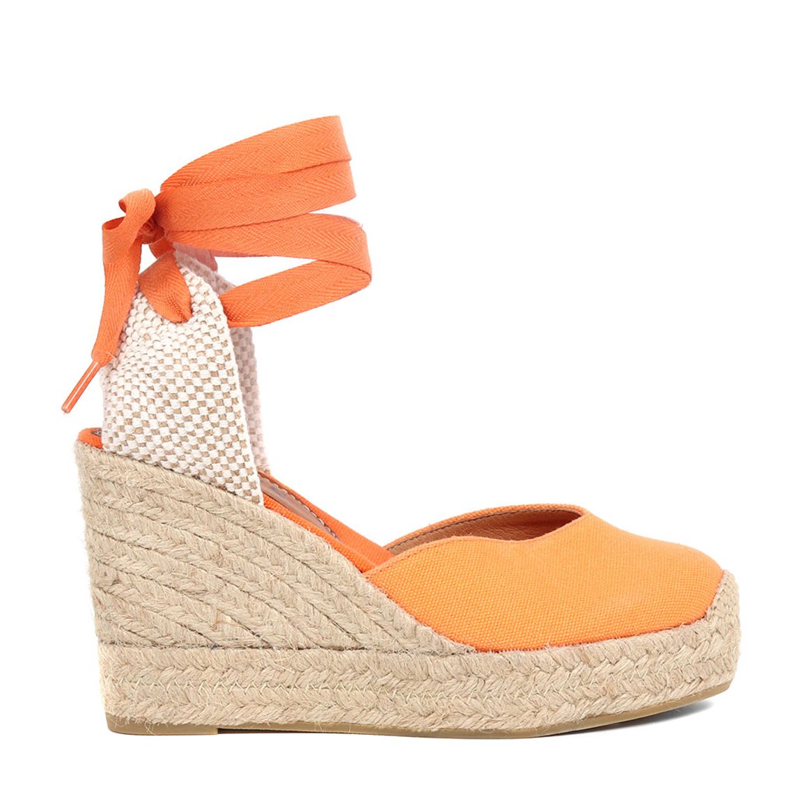 Orange Alyssa Wedge Espadrilles main product photo