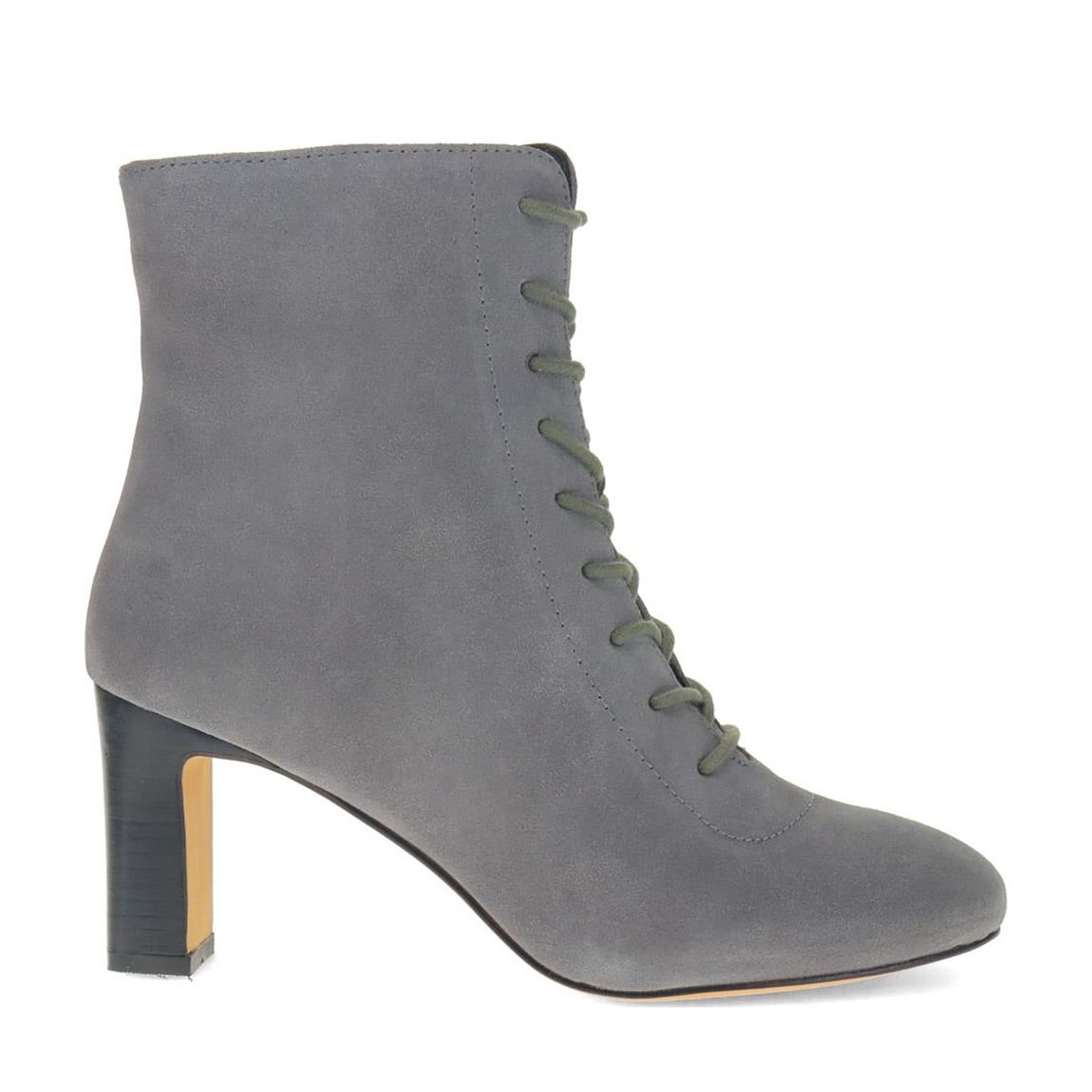 Grey Lorah Lace Up Heeled Ankle Boots main product photo