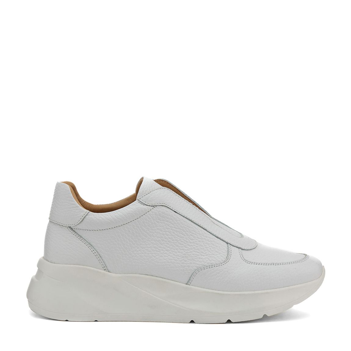 White Bartola Leather Trainers main product photo
