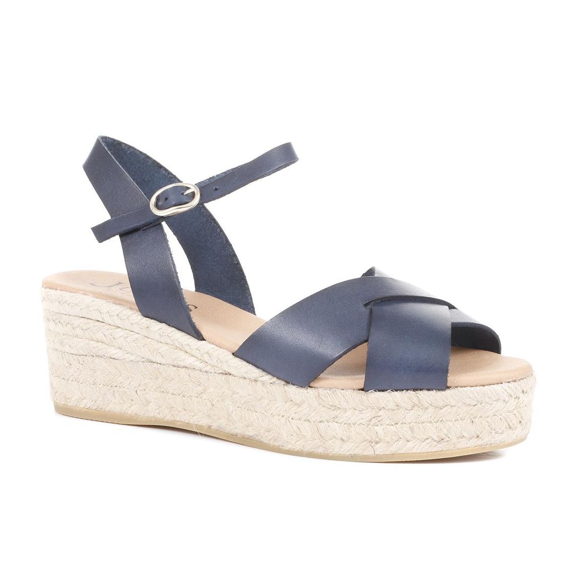 Women's Navy Alaina Wedge Espadrilles main product photo