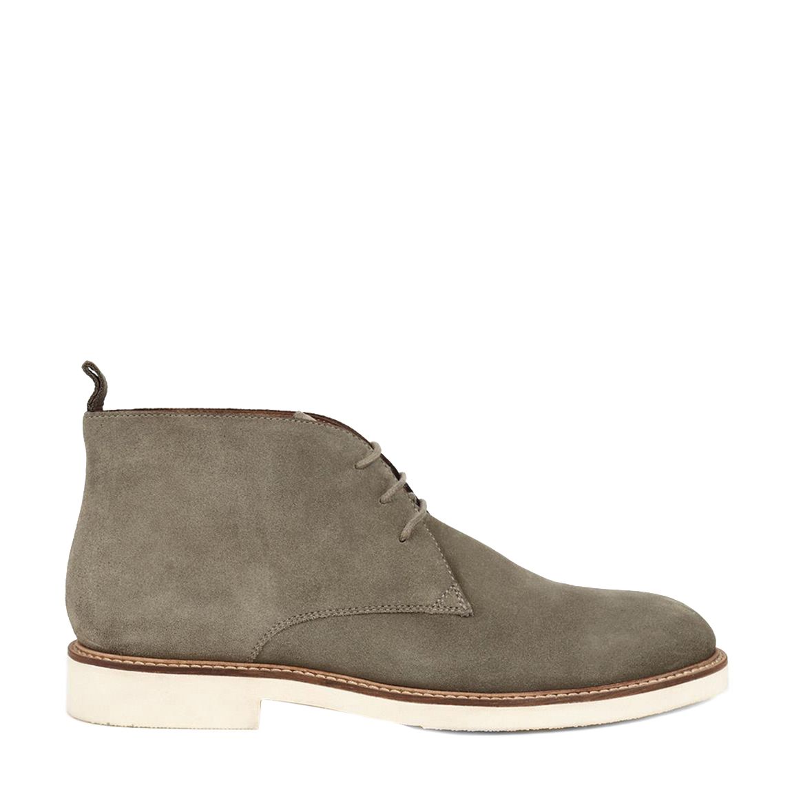 Men's Grey Deacon Spring Leather Chukka Boots main product photo