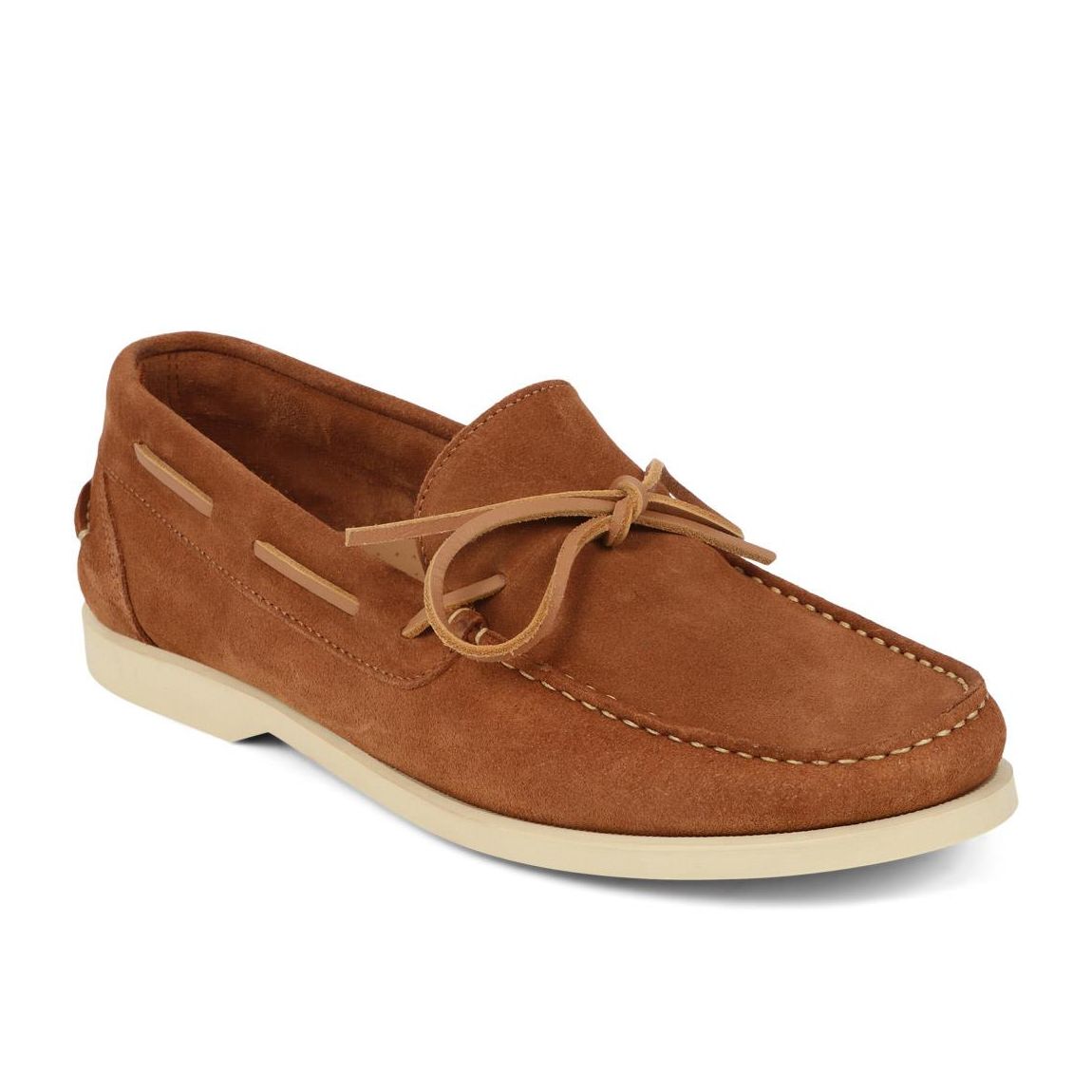 Men's Tan Portsmouth Suede Moccasins main product photo