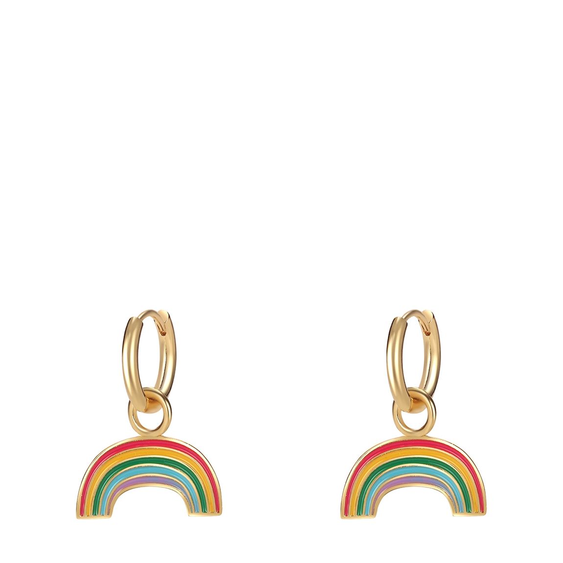 Gold "Candy Rainbow" Earrings main product photo