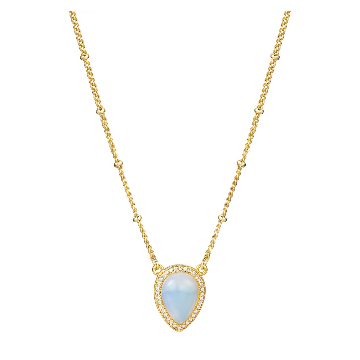 Gold "Evening Moonbeam" Necklace main product photo