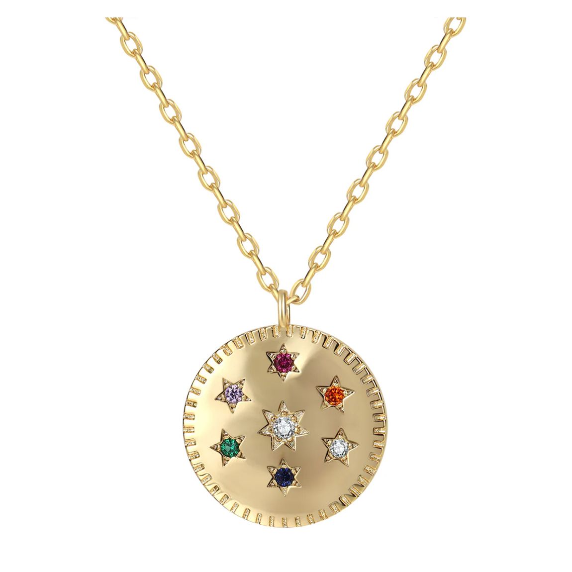 Gold "Rainbow Supershine" Necklace main product photo