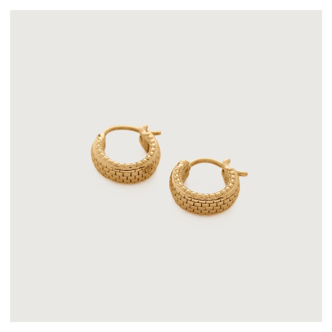 Gold Vermeil Heirloom Huggie Earrings main product photo