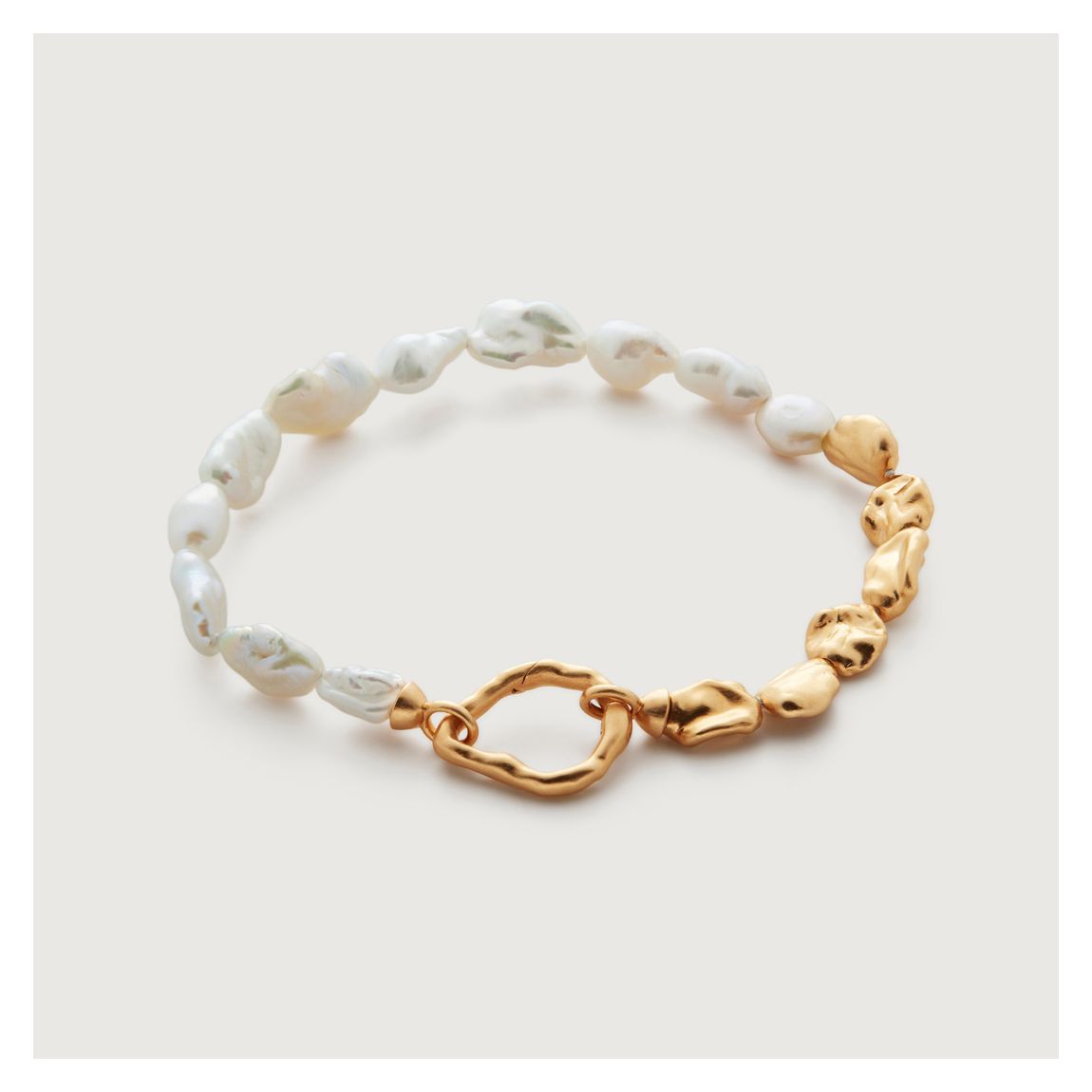 Gold Amy Powney Keshi Pearl Bracelet main product photo