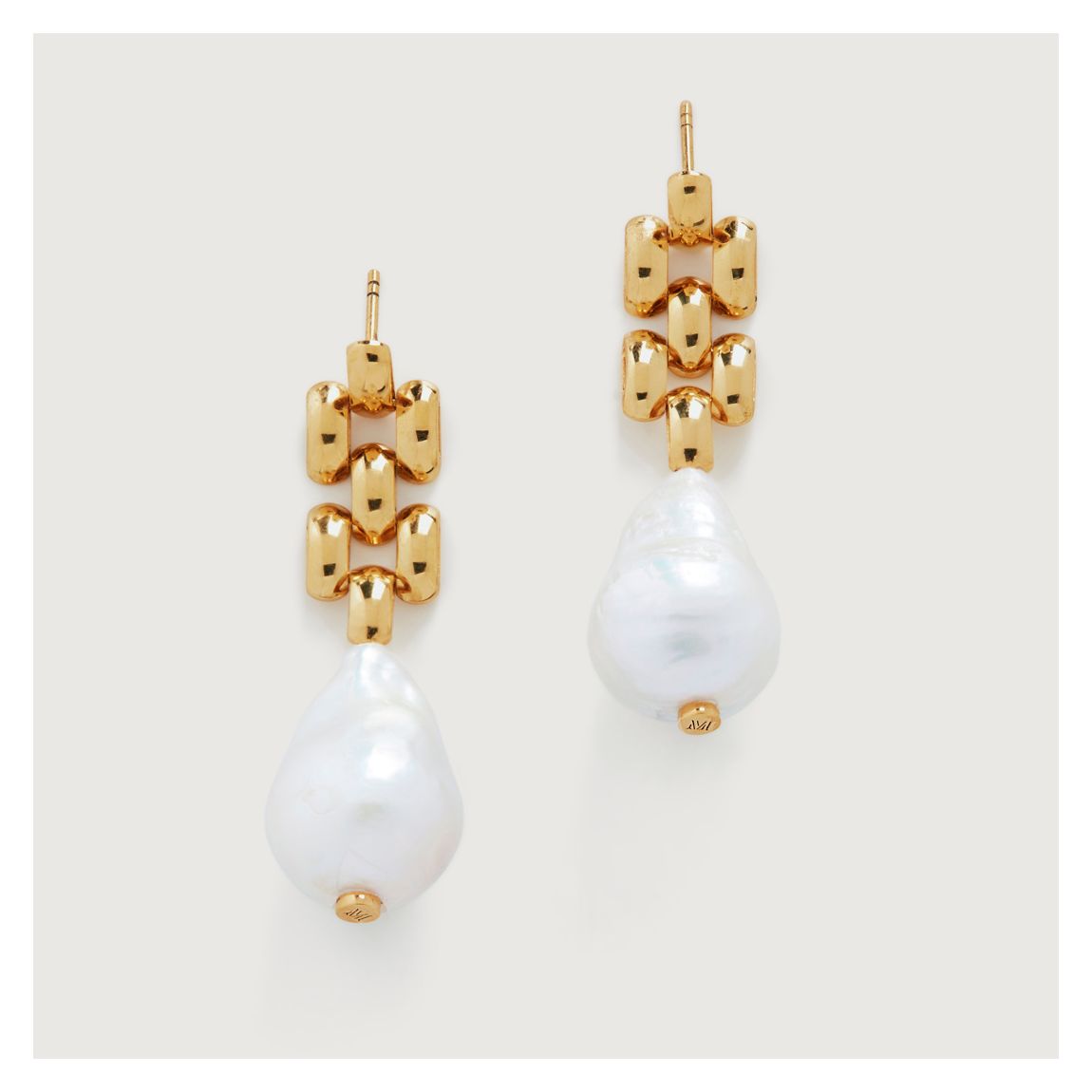 Gold Plated Heirloom Baroque Pearl Earrings main product photo