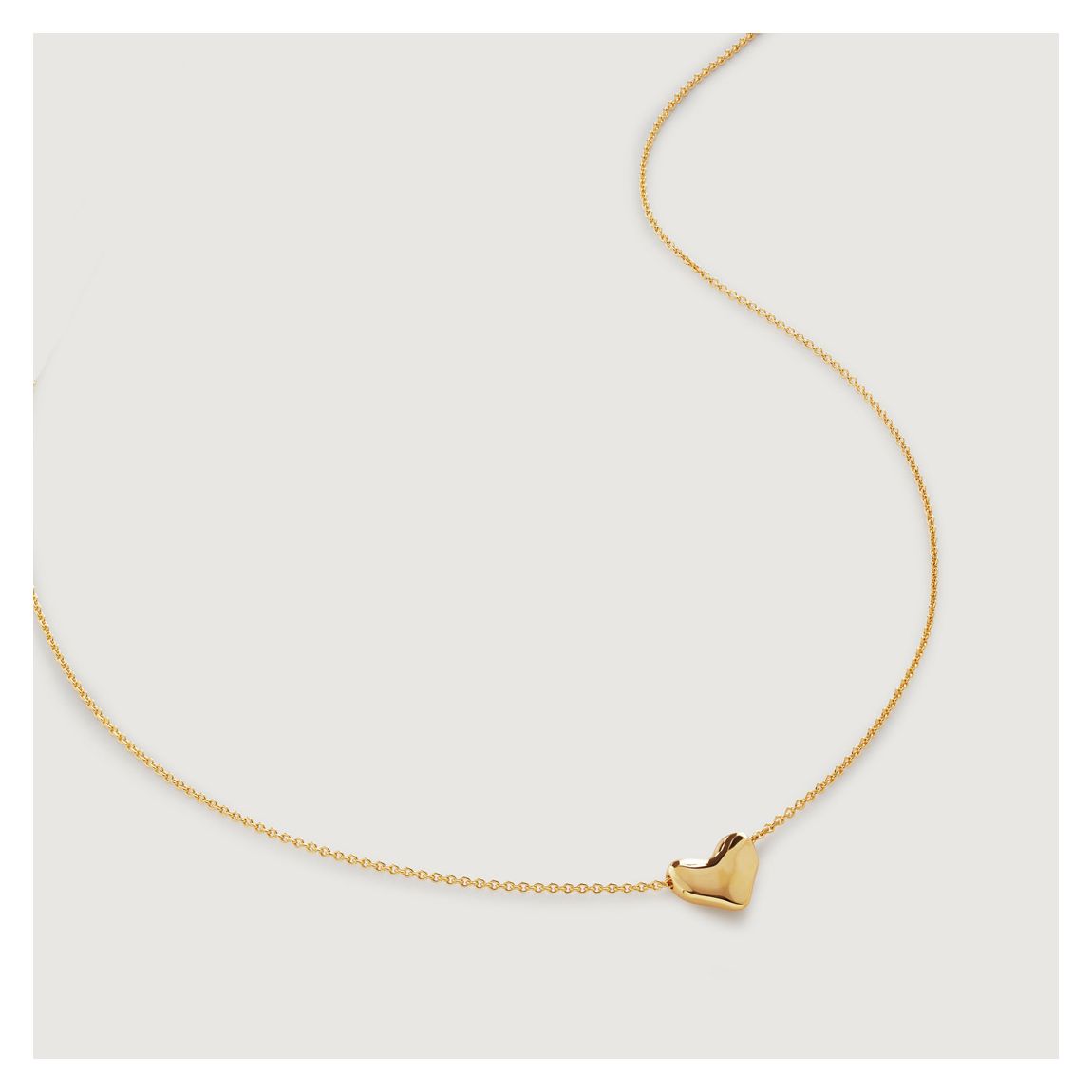 Gold Plated Heart Chain Necklace main product photo