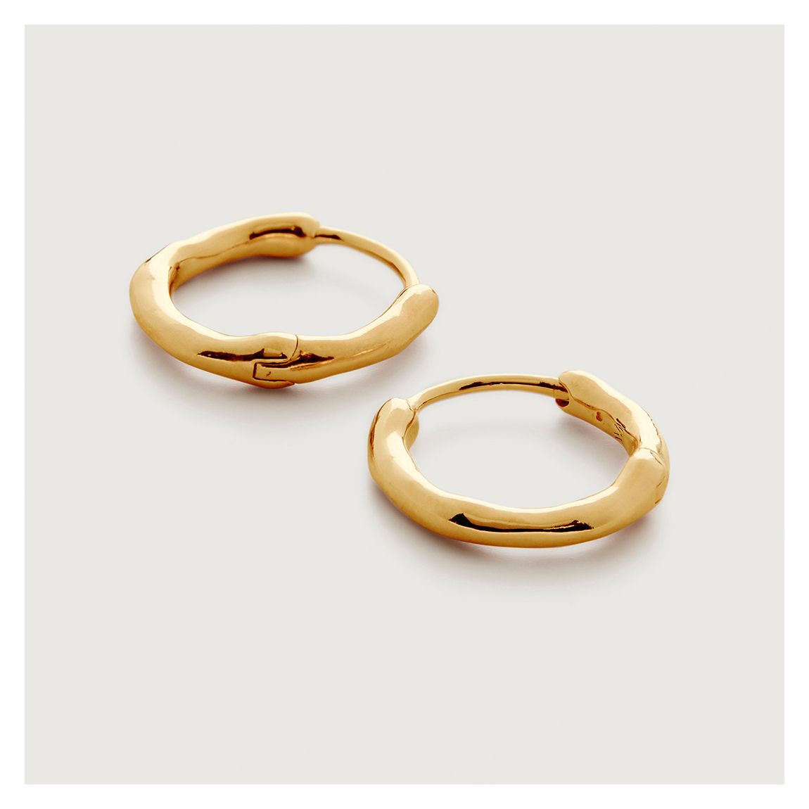 Gold Siren Muse Huggie Earrings main product photo