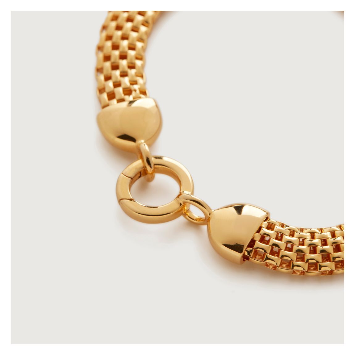 Gold Vermeil Heirloom Woven Wide Chain Bracelet main product photo