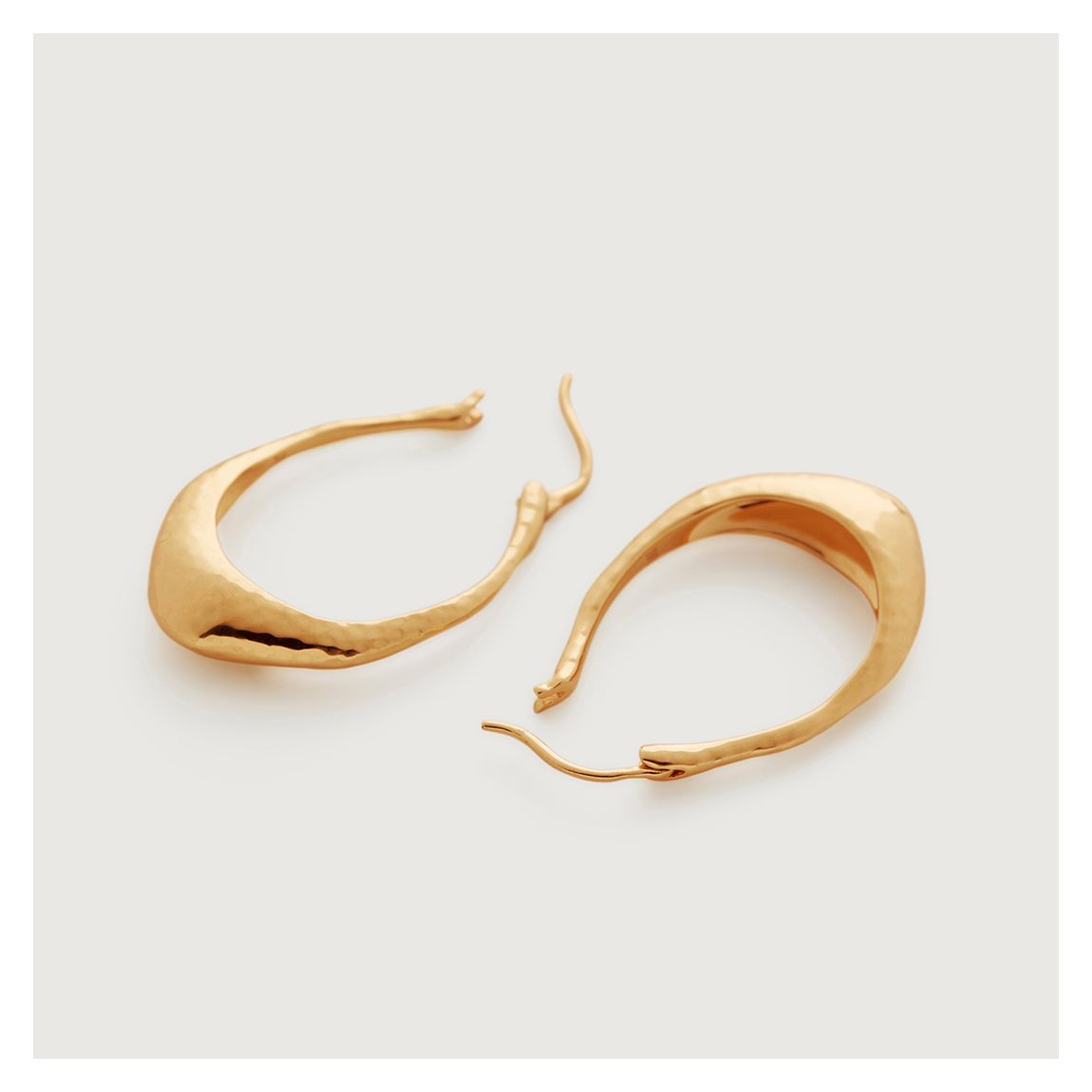 Gold Plated Deia Medium Hoop Earrings main product photo