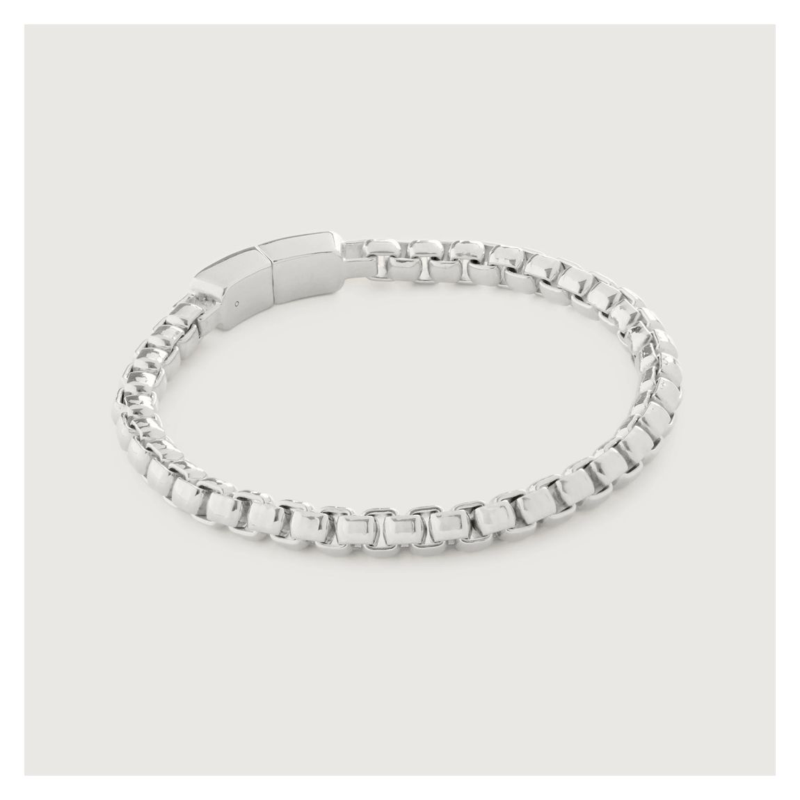 Silver Bold Box Chain Bracelet main product photo