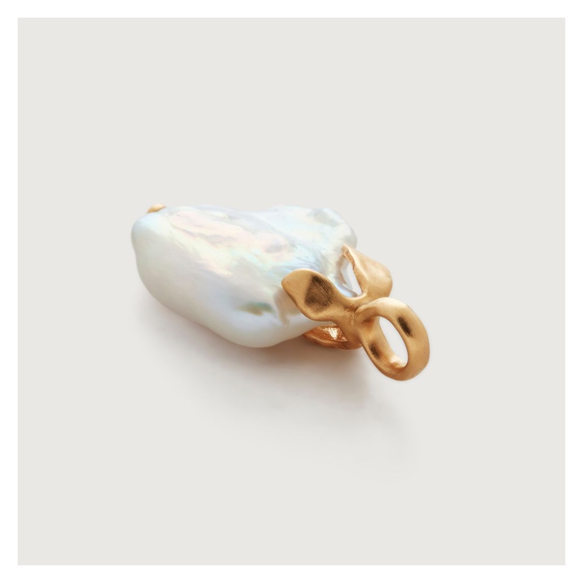Gold Amy Powney Keshi Pearl Pendant Charm main product photo
