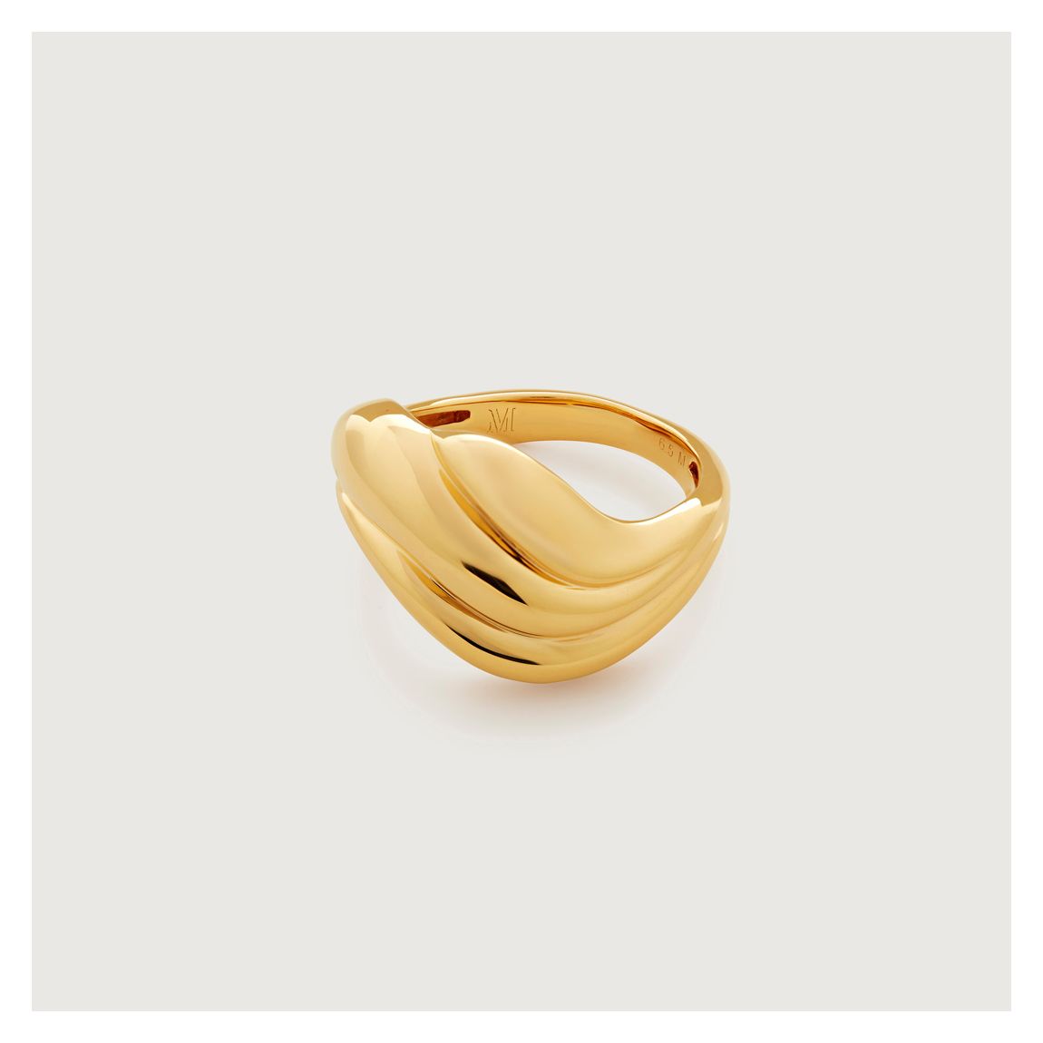 Gold Plated Swirl Ring main product photo