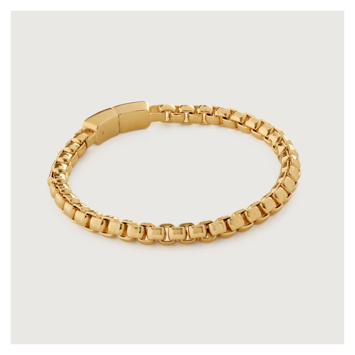 Gold Bold Box Chain Bracelet main product photo