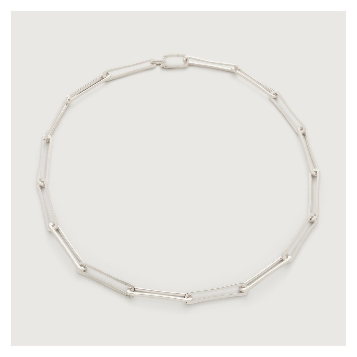Silver Long Link Necklace main product photo