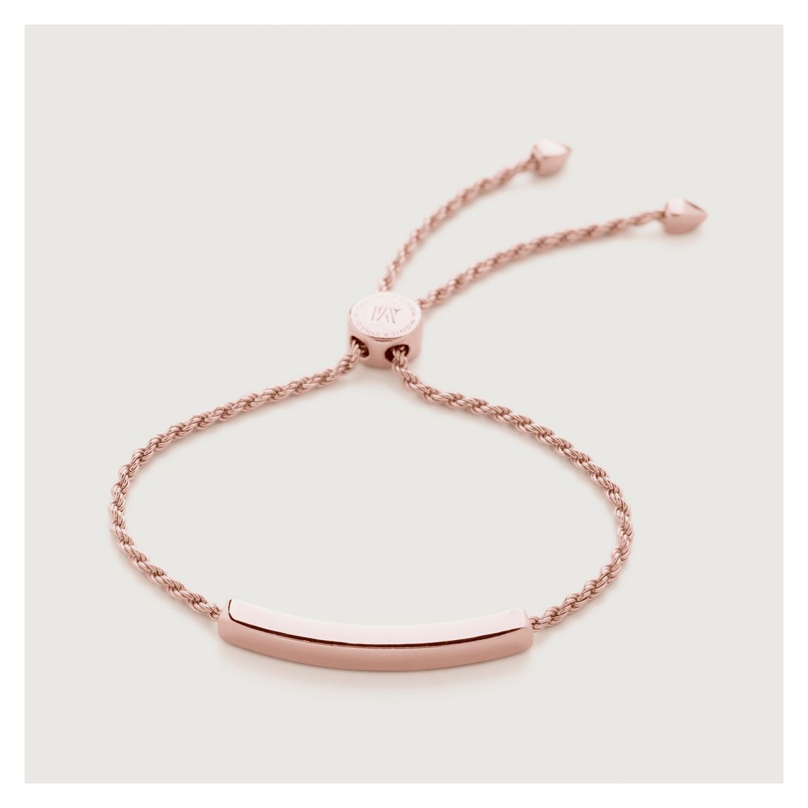 Rose Gold Linear Chain Bracelet main product photo