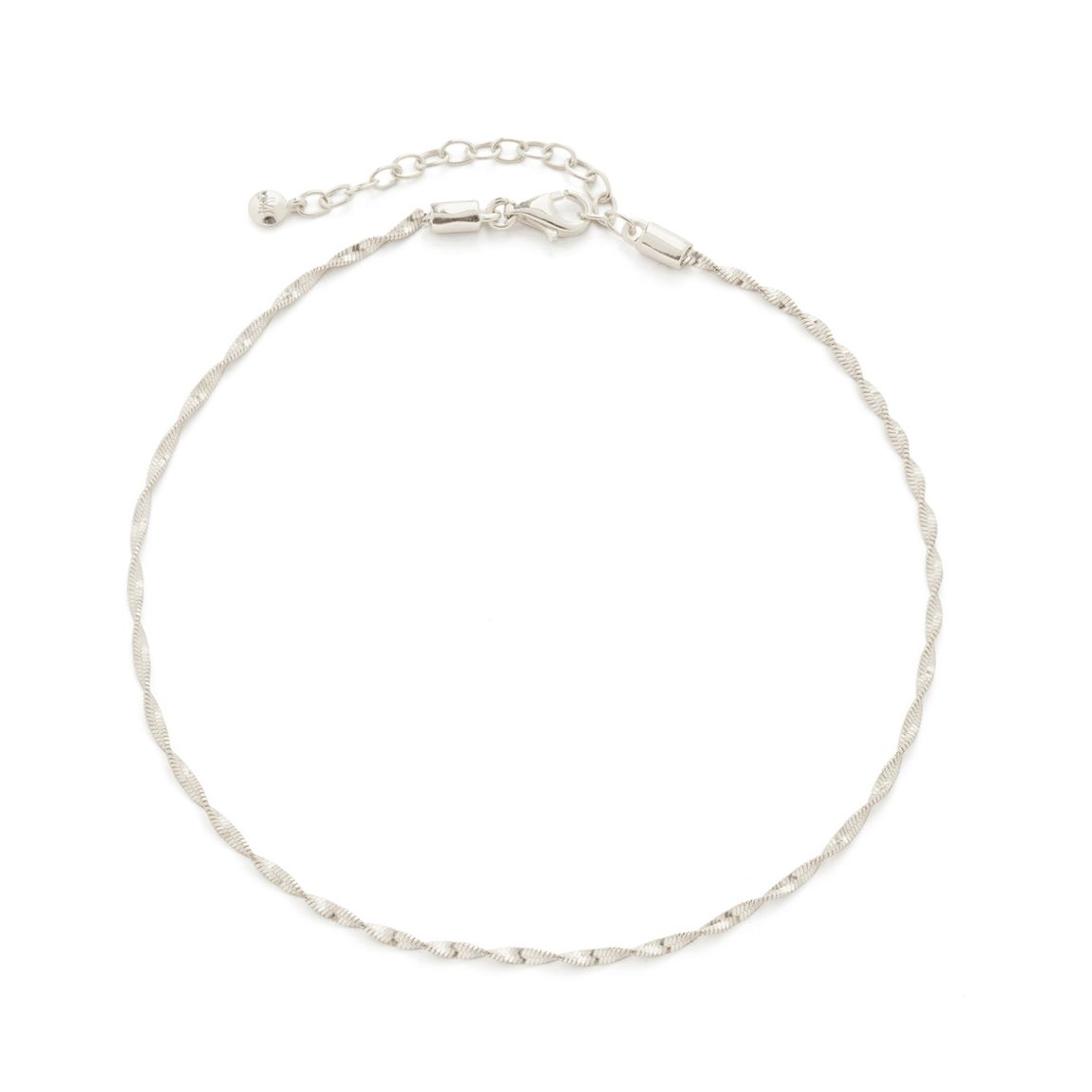 Silver Disco Chain Anklet main product photo