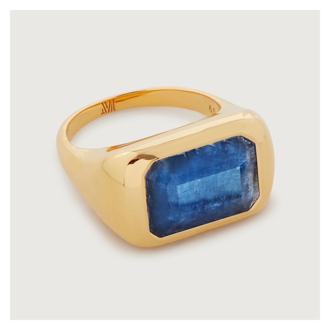 Kyanite Plated Power Cocktail Ring main product photo