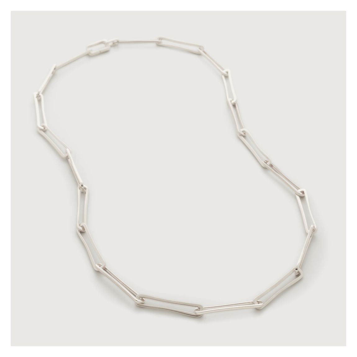 Silver Long Link Necklace main product photo