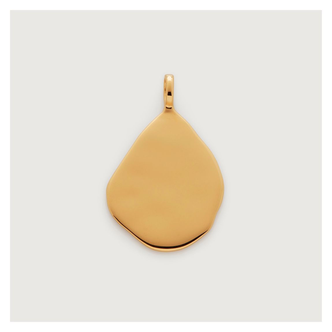 Gold Siren Teardrop Pendant Charm main product photo