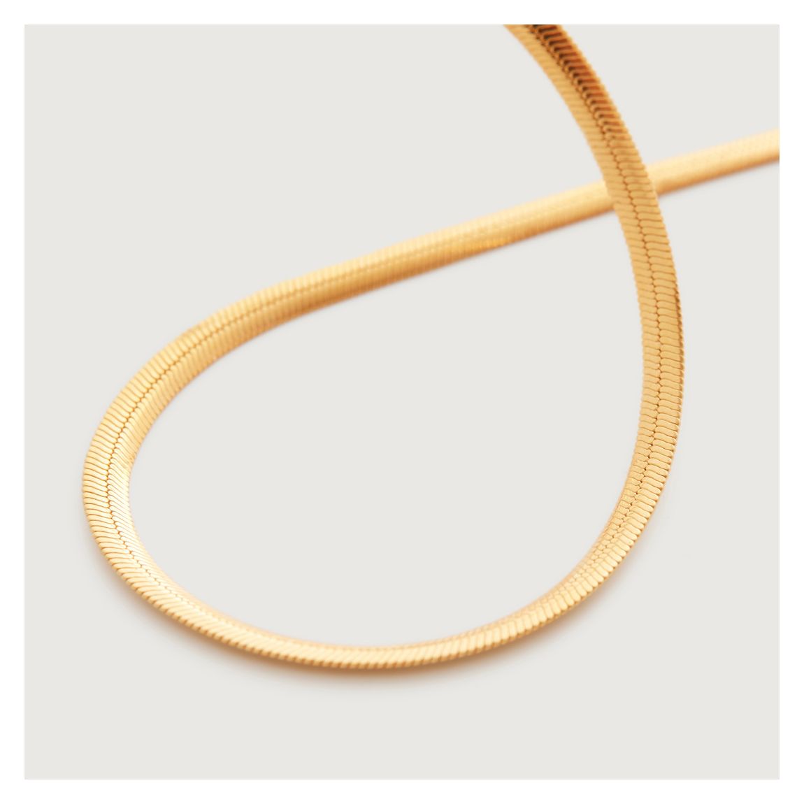 Gold Plated Snake Chain Necklace 46cm main product photo