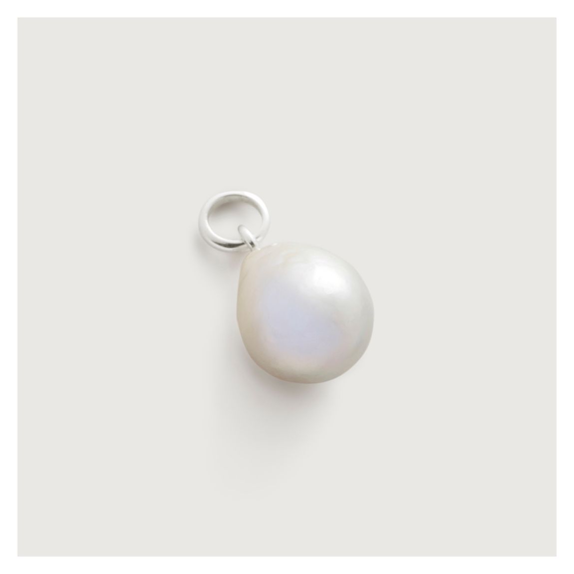 Silver Pearl Nura Baroque Pearl Pendant Charm main product photo