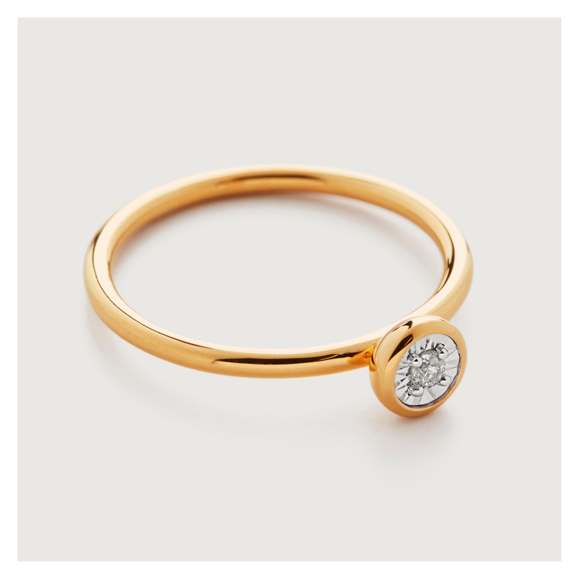 Gold Diamond Essential Ring main product photo