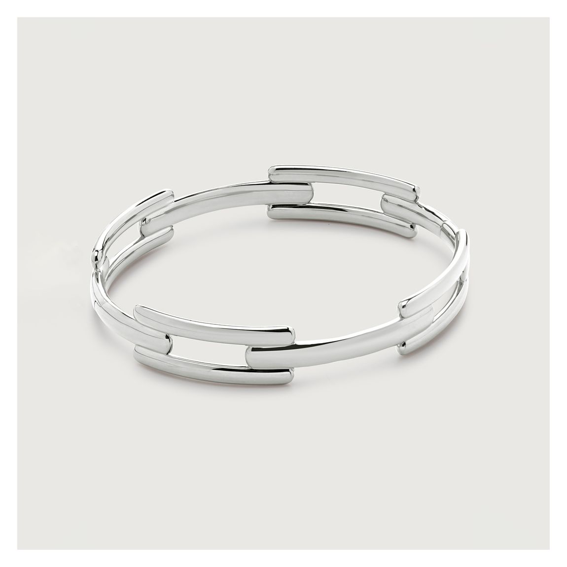 Silver Signature Link Bangle main product photo