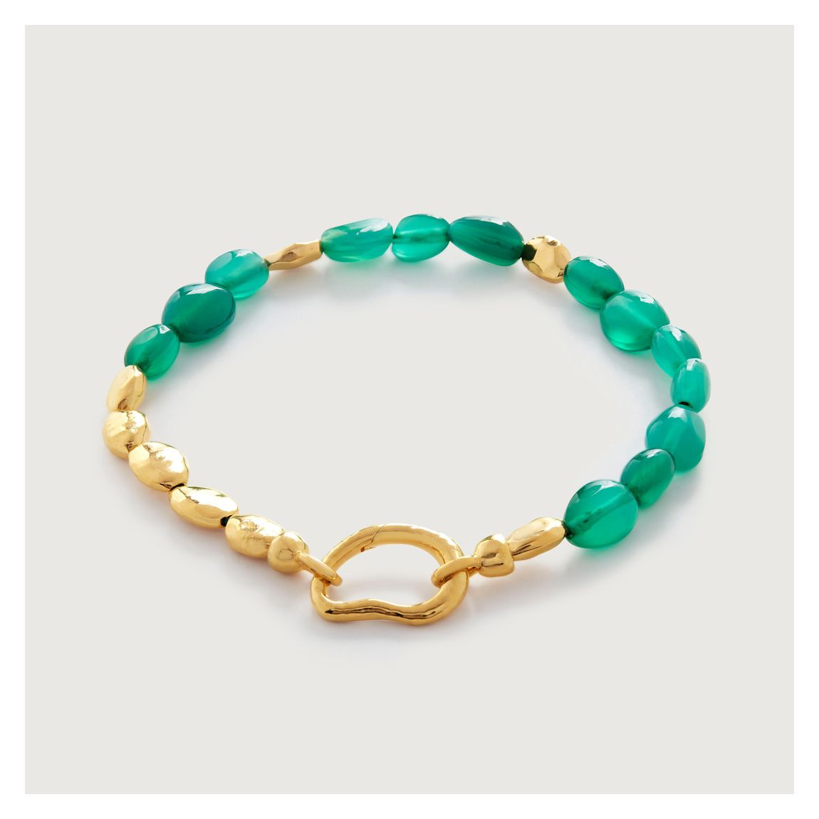 Gold Rio Beaded Gemstone Bracelet main product photo