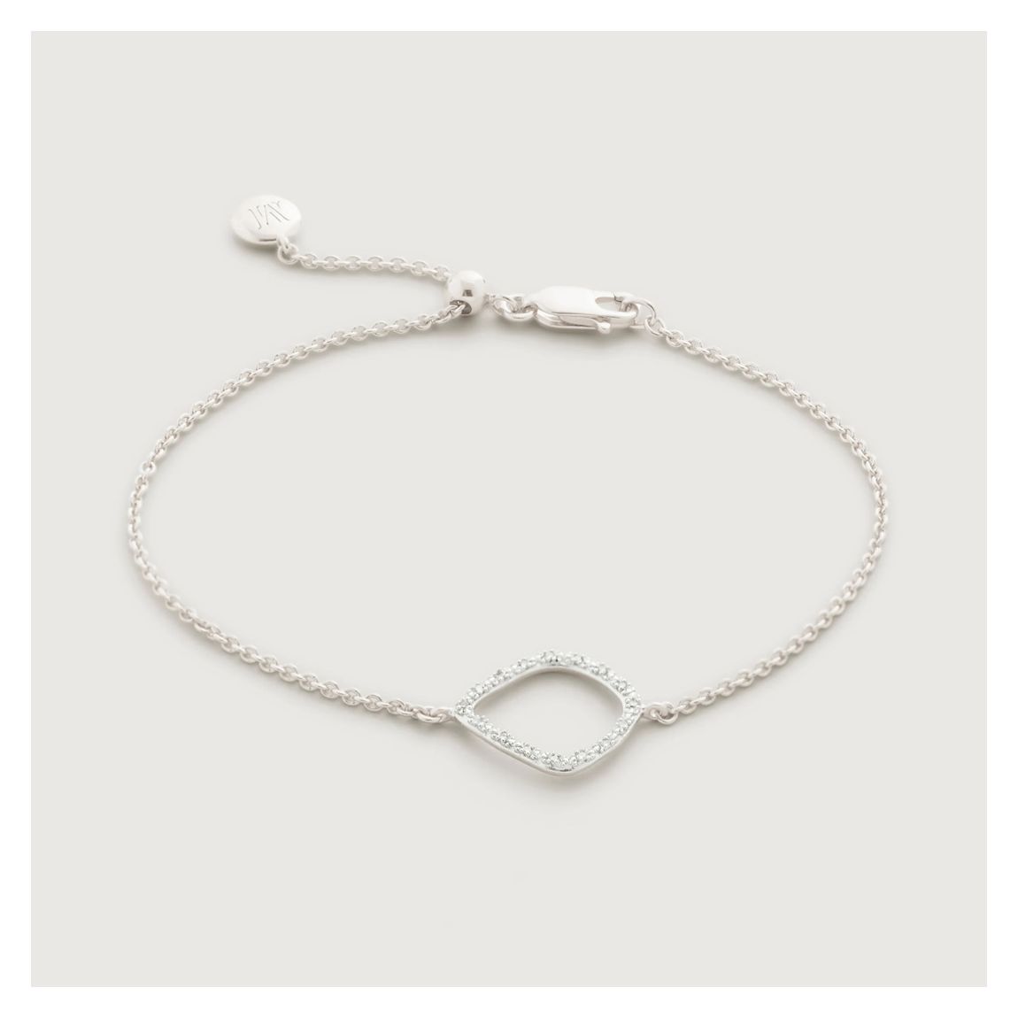 Silver Riva Diamond Kite Chain Bracelet main product photo